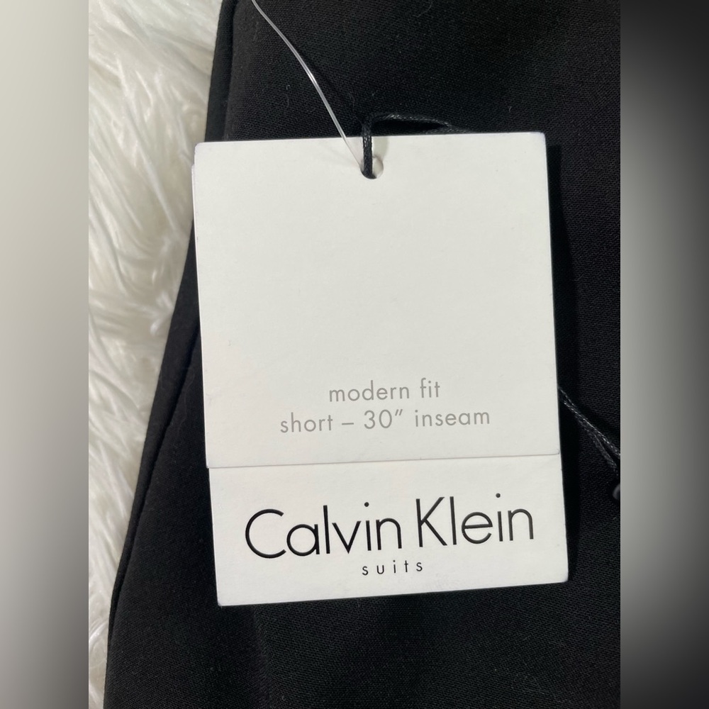 NEW Calvin Klein Career Modern Fit Trousers Dress Suit Pants Black Womens 12 L - Picture 4 of 12